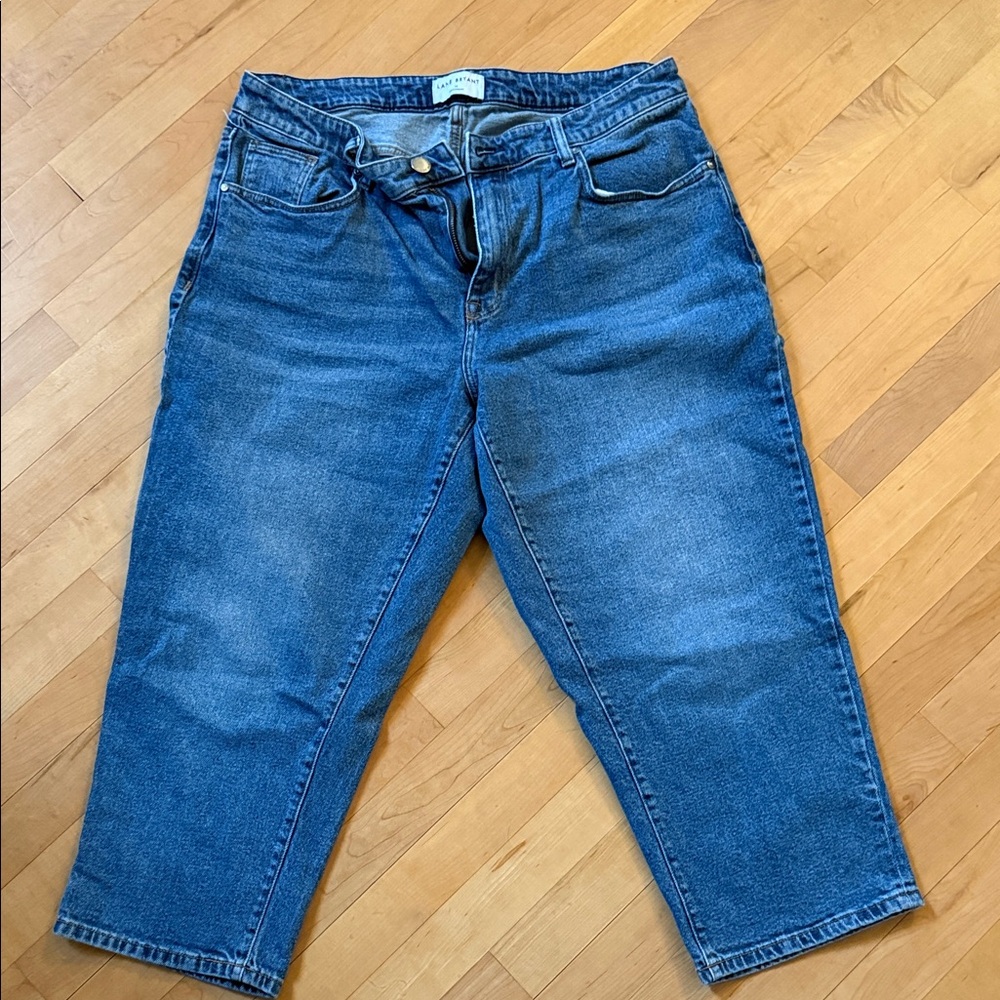 Lane Bryant Classic Blue Cropped Denim Jeans